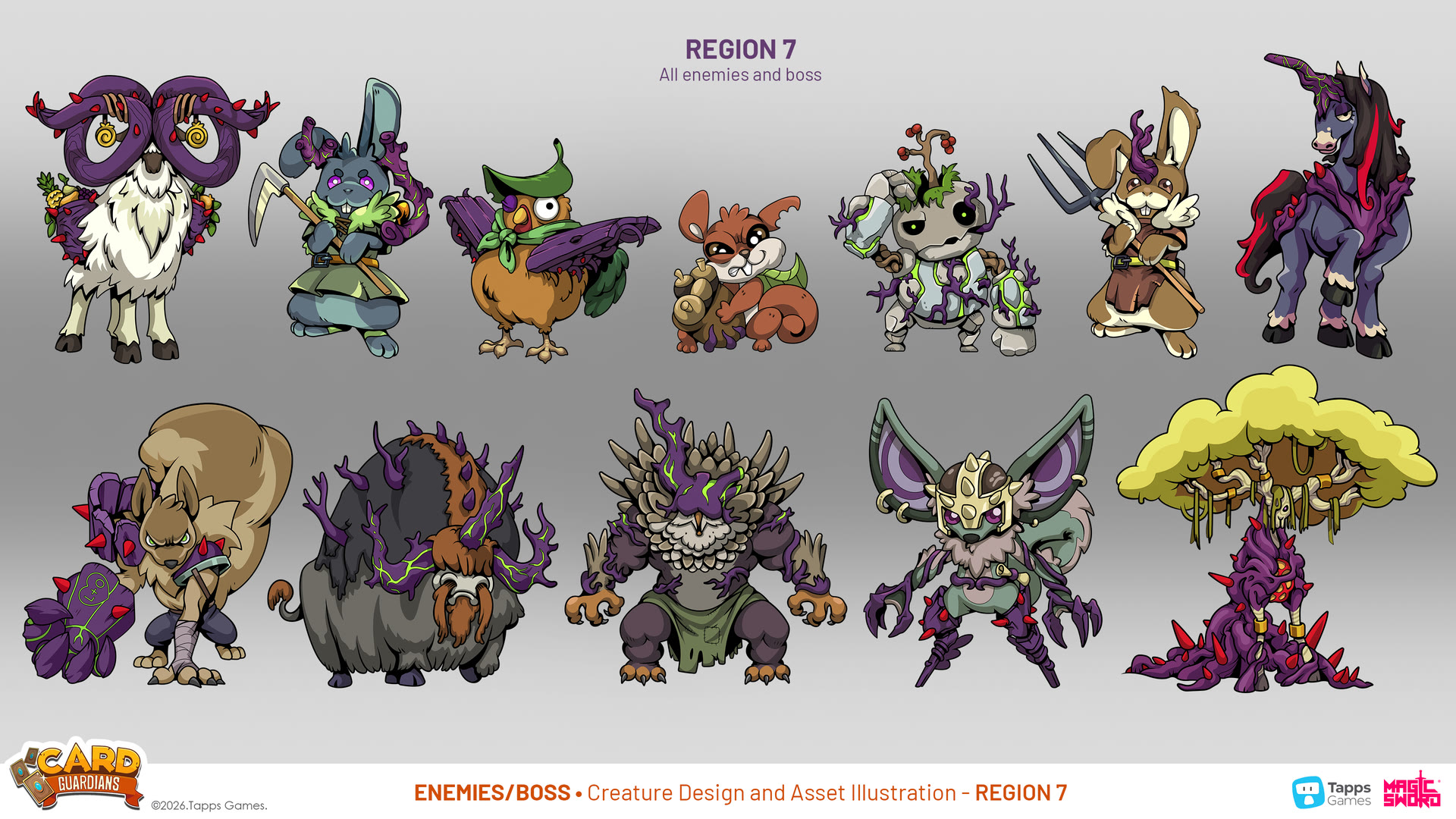 Character illustration for Card Guardians by Magic Sword Studio for Tapps Games (1 of 3)